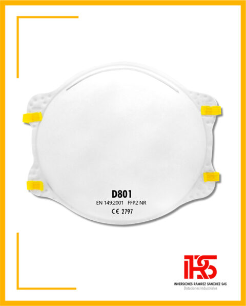 D801 RESPIRADOR DESCARTABLE AIR D801 | Inversiones Rámirez Sánchez SAS